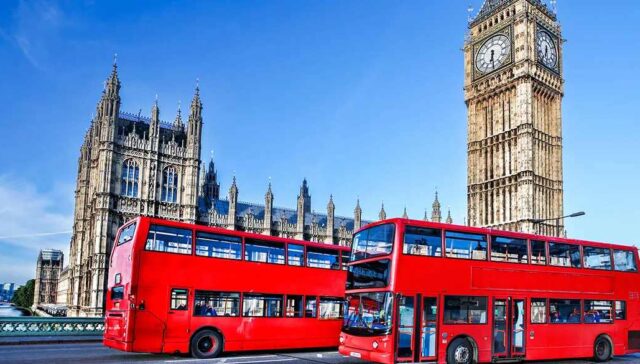 Bus Running on the Road