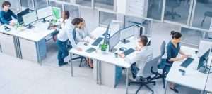 a working time in office