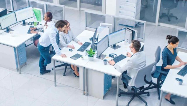 a working time in office