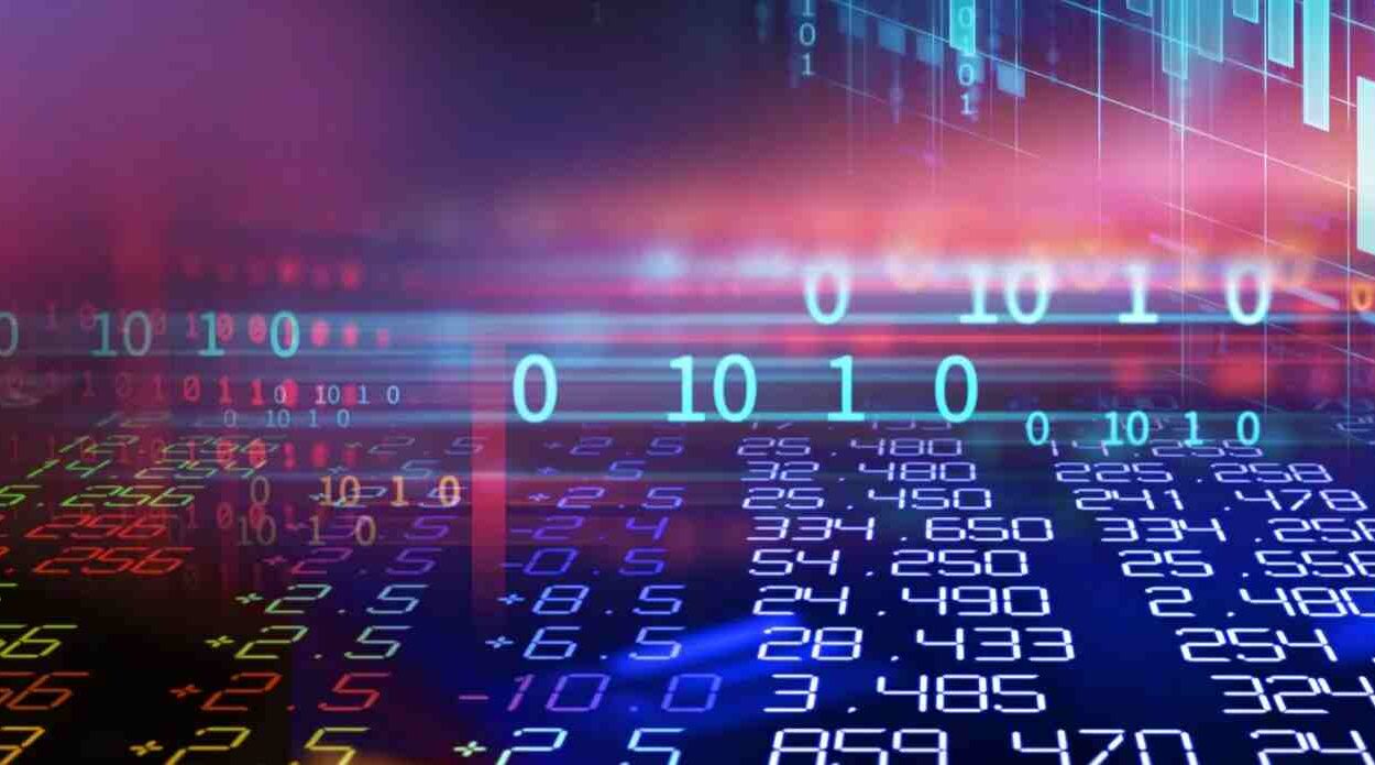graphic illustration of computer digits