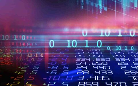 graphic illustration of computer digits