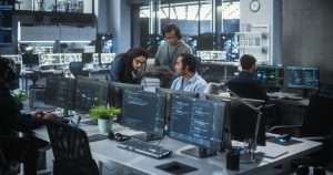 workers discussing